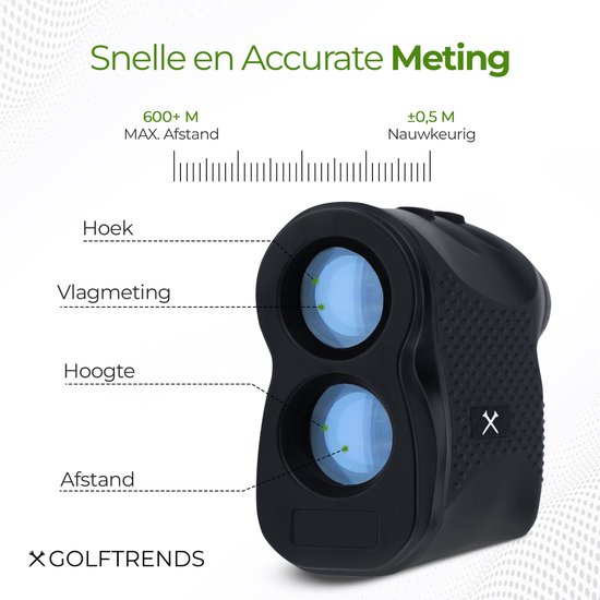 Golftrends Afstandsmeter Golf - Laser Rangefinder Golfpro - 600M - Golftrainingsmateriaal - Golf Accessoires van Golftrends — afbeelding 5