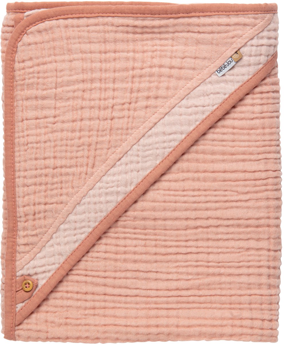 Bebe-Jou Pure Cotton Pink Badcape 3049128