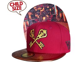 Capiche® Kinder Snapback – De Geheime Kamer – Rood & Bruin Metallic – Pet Kindermaat – Baseball Pet voor Kinderen – Tovenaars Pet – Hidden Room – Wizard Pet
