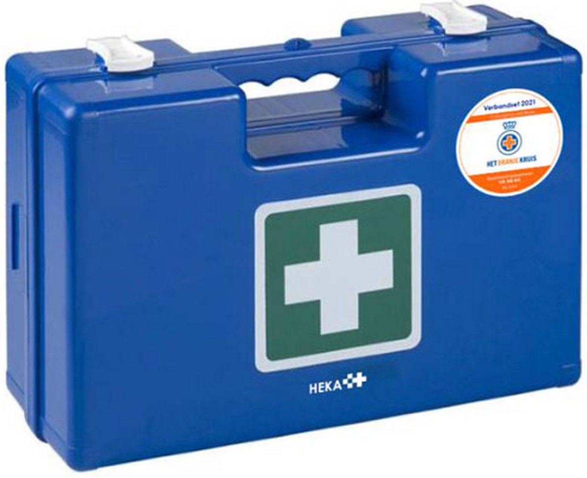 Goedkoopste Heka Verbanddoos Horeca Medimulti HACCP BHV 2021 | 63 producten | Inclusief wandbeugel | Eerste Hulp - Koffer - EHBO - Verbanddoos | Goedgekeurd Oranje Kruis | Bedrijven - BHV