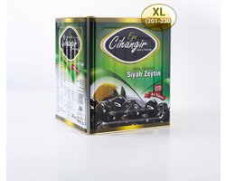 Cihangir OlieSele Zwarte Olijven XL 1 kg ( Natuurlijk Gefermenteerd, Minder Zout ) Cihangir Yağlı Sele Siyah Zeytin XL (Doğal fermente Az tuzlu) Cihangir Oilseed Black Olives XL 1 kg (Naturally Fermented, Less Salt)