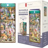Tonecheer A Midsummer Night's Dream Book Nook Bouwpakket - Modelbouw - 24,5x18x10 CM - DIY Pakket - Houten 3D Puzzel - Boekensteun - LED-licht - Bewegingssensor Licht - Boekenhouder - inclusief Dust-cover