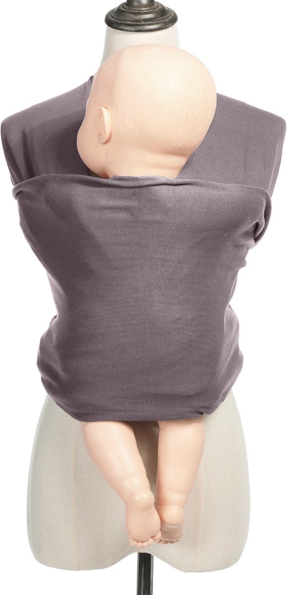 Baby Draagdoek Donker Taupe- Babywrap - Draagzak - Baby carrier - Baby 0-36 maanden - 40x480 cm van $ — afbeelding 5