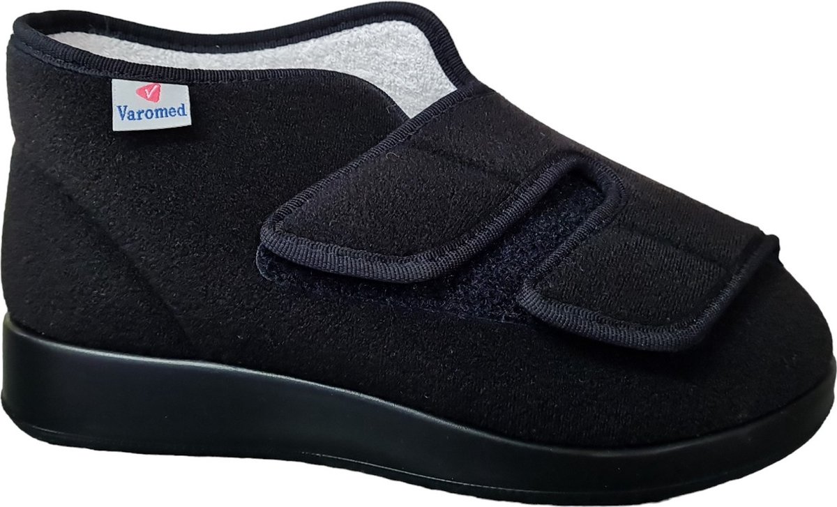 VAROMED Dames en Heren Verbandpantoffel Klittenbandsluitingen Zwart