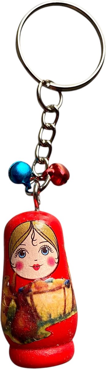 Sleutelhanger Matroesjka Rood