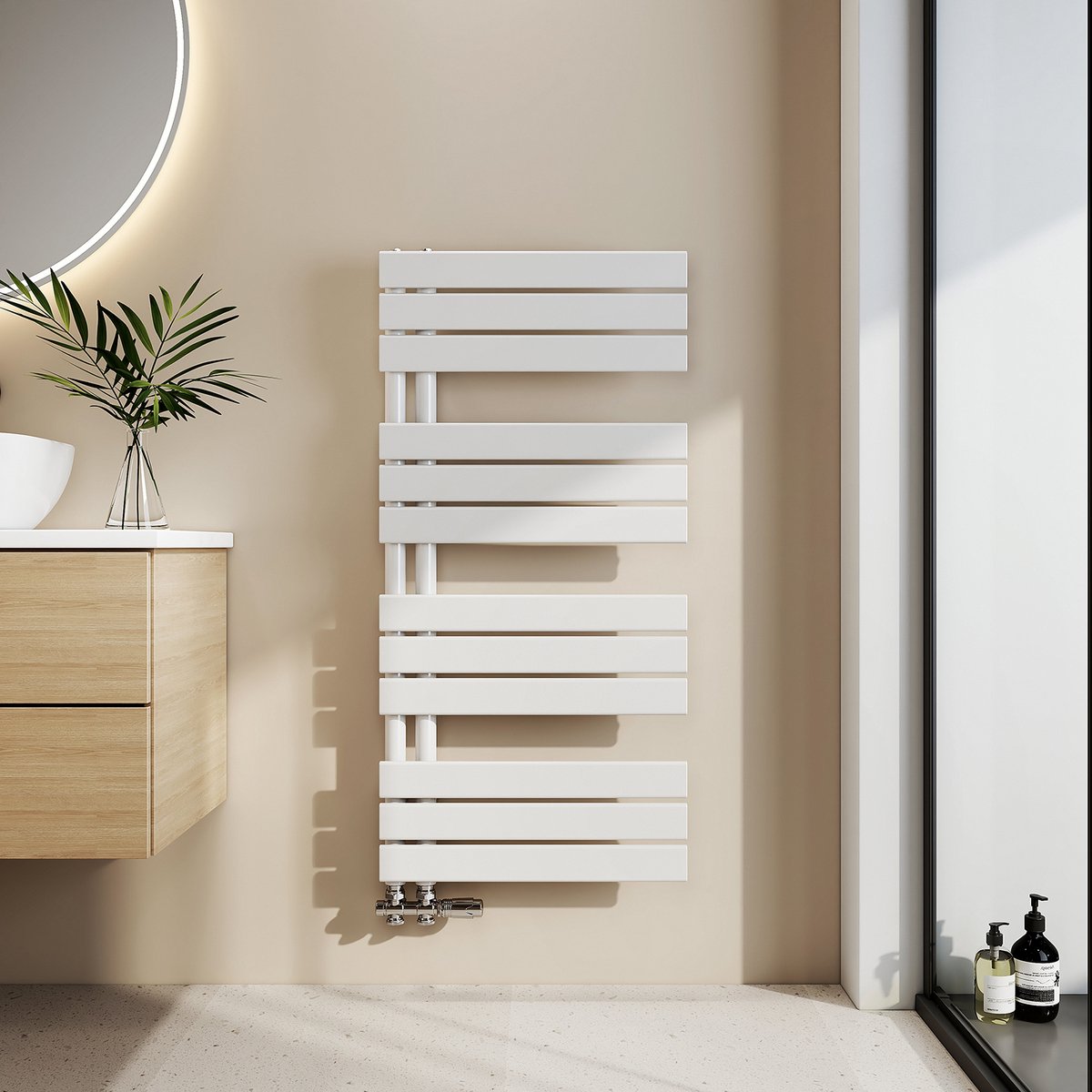 Wiesbaden Elara handdoekradiator (1817x450) 830 Watt Antraciet - TSM