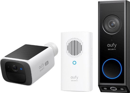 Eufy E340 Draadloze Video Deurbel met Chime en SoloCam S220 - eufy - €169,00