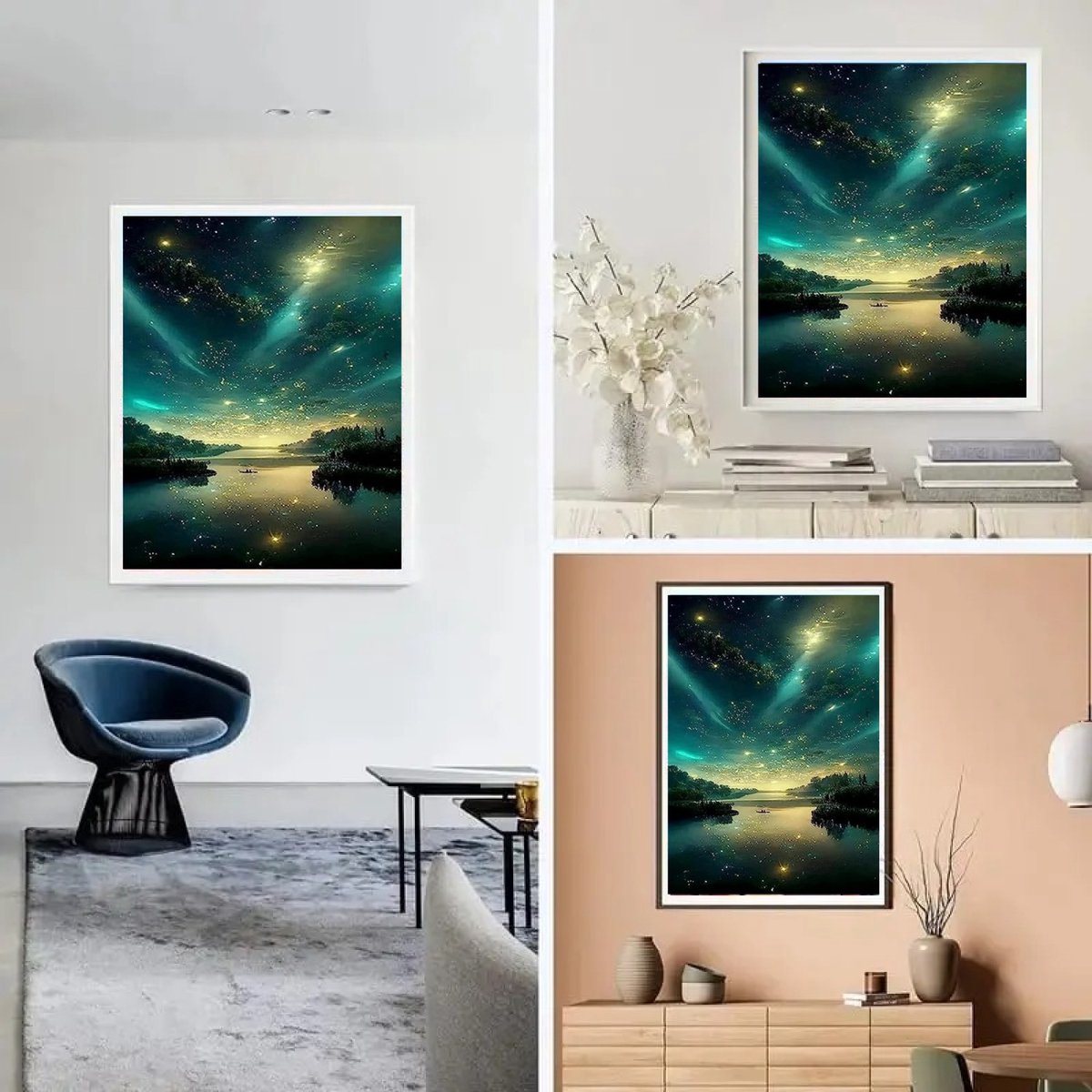 Huntex Diamond Painting Volwassenen - Diamond Painting Kinderen - Diamond Painting Pakket Volledig - Sterrenhemel - 30x40 cm — afbeelding 2