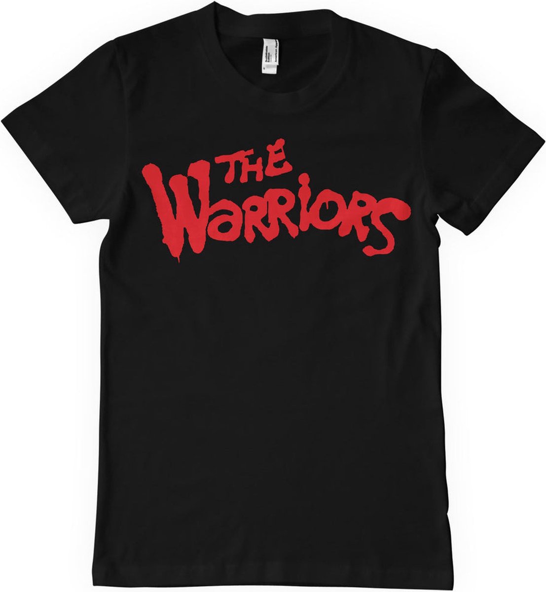 The Warriors shirt Logo with Back Print Coney Island 3XL Zwart
