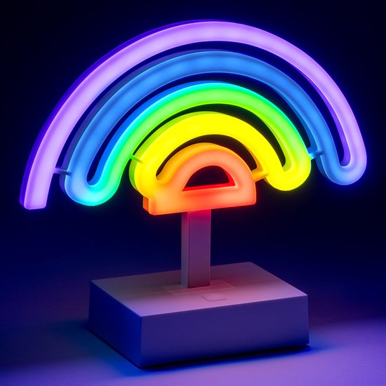 Neon Regenbooglamp van Paladone van Merkloos — afbeelding 4
