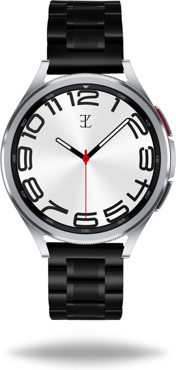 Elysian Horlogebandje - Roestvrij Stalen Schakelband - 20mm - Quick Release - Verstelbaar - Compatibel met Samsung Galaxy Watch 4/5/6