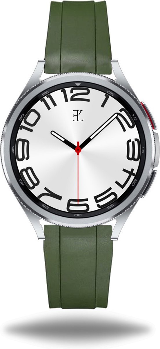 Elysian Horlogebandje - Rubber Sportband - 20mm - Quick Release - Verstelbaar - Compatibel met Samsung Galaxy Watch 4/5/6