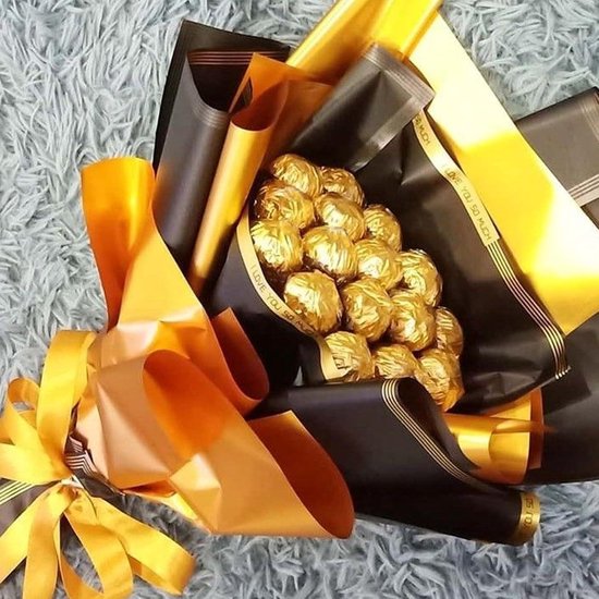 100 Stks Folie Wrappers, Veelkleurige Chocolade Snoep Wrappers Aluminiumfolie Verpakking DIY Snoep Verpakking Bakken Verpakking Papier Tin Folie Wrappers(goud