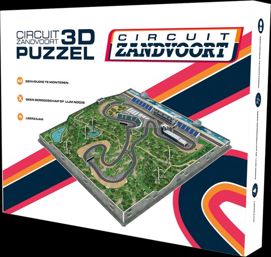 Tiger 3D puzzel Circuit Zandvoort – Formule 1 – Max Verstappen – Dutch GP