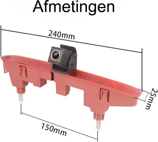 HD Hoge Remlamp Achteruitrijcamera Kan de hoek Infrarood Nachtzicht Aanpassen voor Peugeot Partner 2 Tepee Rifter/Citroen Berlingo B9 Kasten ( achteruitrijcamera 4,3 inch Monitor