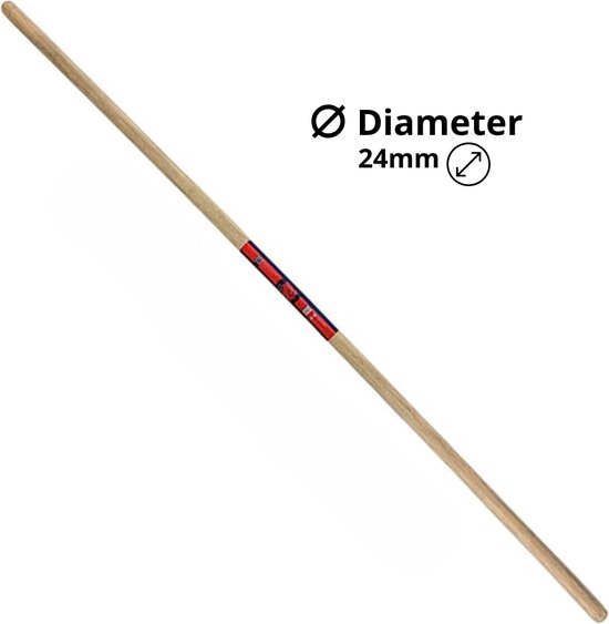 Synx Tools Bezemsteel 120cm - 24mm dik - Bezems / Zaalveger steel - Bodembewerkers - Borstels - Steel 120cm van Synx Tools — afbeelding 2