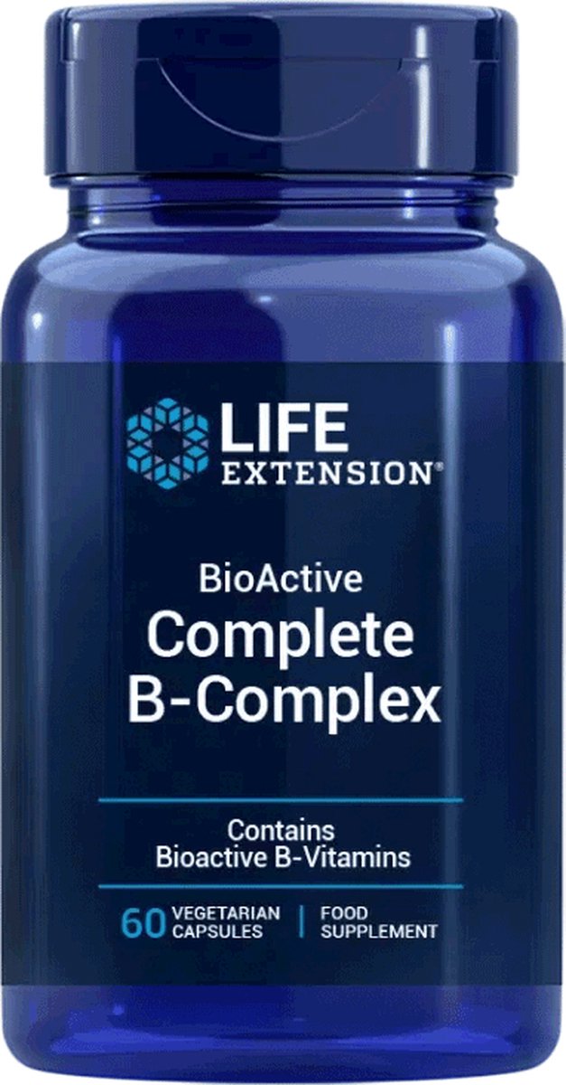 Goedkoopste Life Extension - BioActive Vitamine B-Complex - 60 Capsules - Volledig Spectrum 8 B-Vitamines - Voedingssupplementen