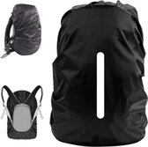 CoHomy - Sac à dos imperméable - Imperméable - 25 à 35 litres - Universel - Réfléchissant - Zwart - Paquet de 2