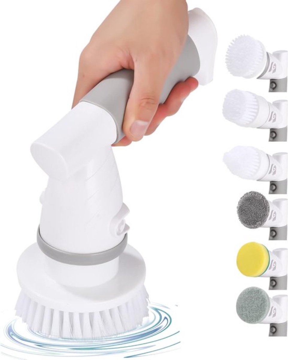 Goedkoopste Elektrische Schoonmaakborstel - Elektrische Schrobber - Schrobborstel - Poetsmachine - Schrobmachine - Wasborstel - Premium