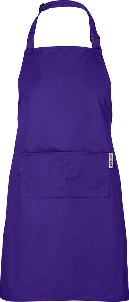 Chefs Fashion - Keukenschort voor dames en heren - Unisex - Paars Schort - 2 zakken - Simpel verstelbaar - in meerdere kleuren - 71 x 82 cm