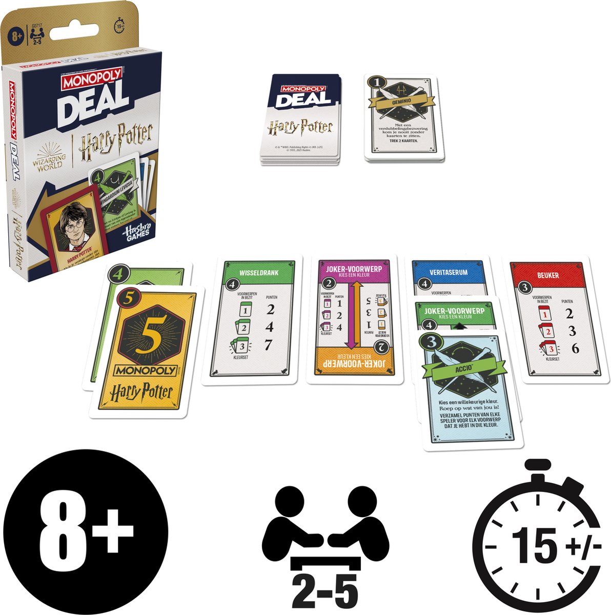 Monopoly Deal Harry Potter - Kaartspel — afbeelding 6