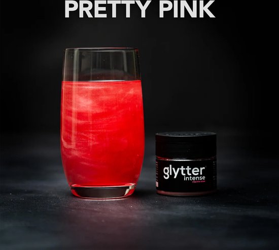 Foto: Glytter glitter voor drankjes passionate pink