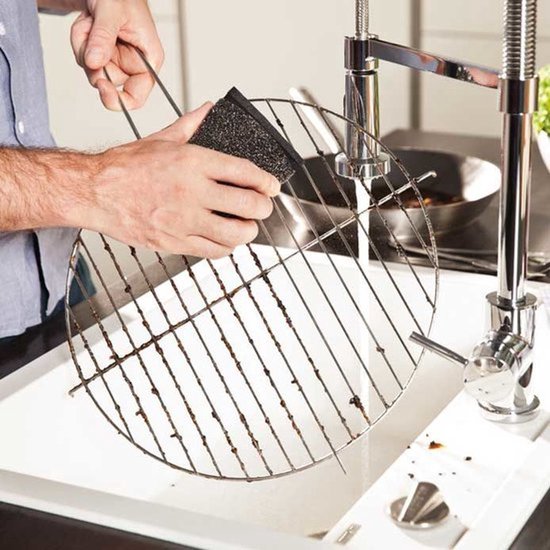 Vileda Glitzi Power Inox schuursponsen – 2 stuks