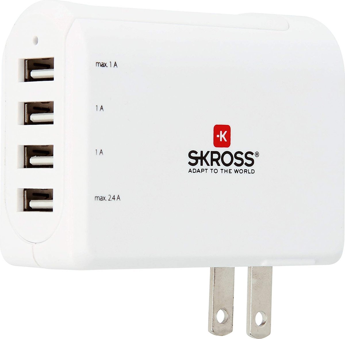 Skross USB-kabel USB 2.0 USB-C stekker, USB-C stekker 2.00 m Wit Rond SKCA0006C-CMULTICN