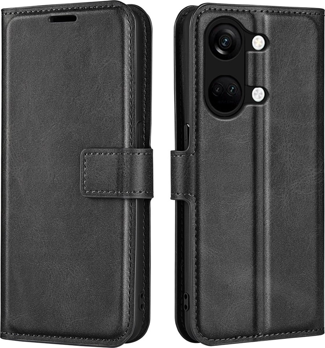 Coverup Hoesje - Geschikt voor OnePlus Nord 3 Hoesje - Coverup Deluxe Book Case - Zwart