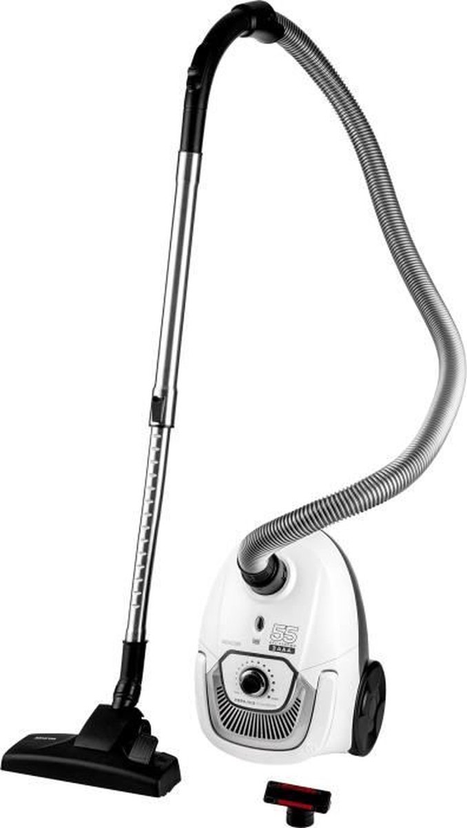 Busstofzuiger met zak - SENCOR - SVC 5500WH - 700 W ECO-motor - 75 dBA - 2 L - H13 HEPA-filter - Wit