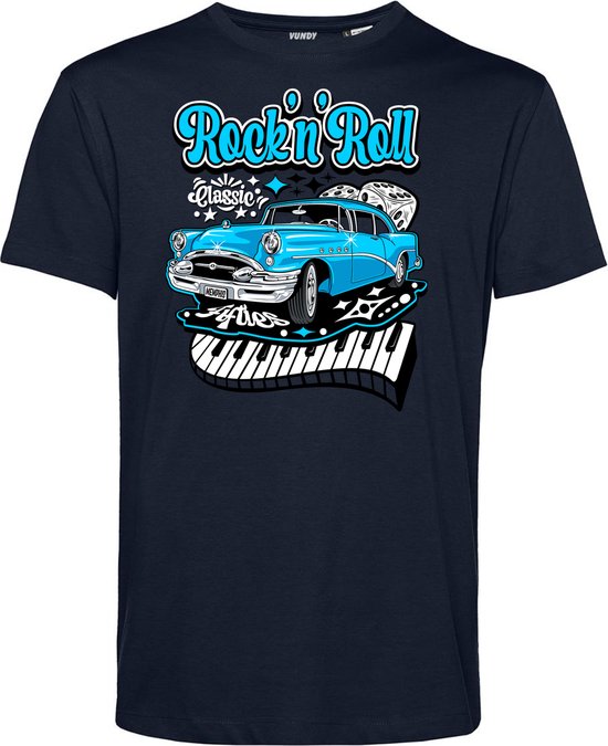 Tee Shirt Sun Records 50s T-shirt Rock'n'Roll Vintage Sun Records - Motif 'Wanna Shake My Baby', Couleur Bordeaux, Coton - Neuf Avec étiquettes Vinyle Fonky Family - Foto 6