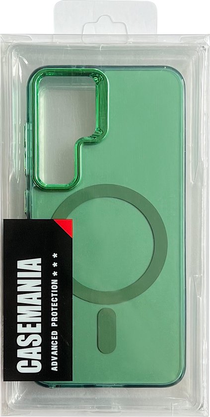Casemania Coque pour Samsung Galaxy S24 Plus - Vert - Fusion Armor Case - Convient pour MagSafe