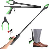 Buvel Afvalgrijper met Schoenlepel - Grijper met Magneet - Hulpgrijper - Inklapbaar – Multifunctioneel - Draaibaar - 4 in 1 – 92 cm Groen