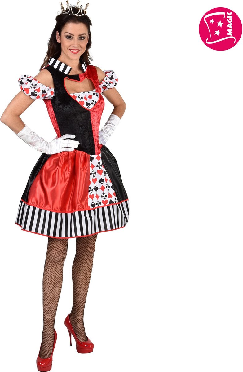Queen Of Cards Jurk Premium Kort - Maat XS