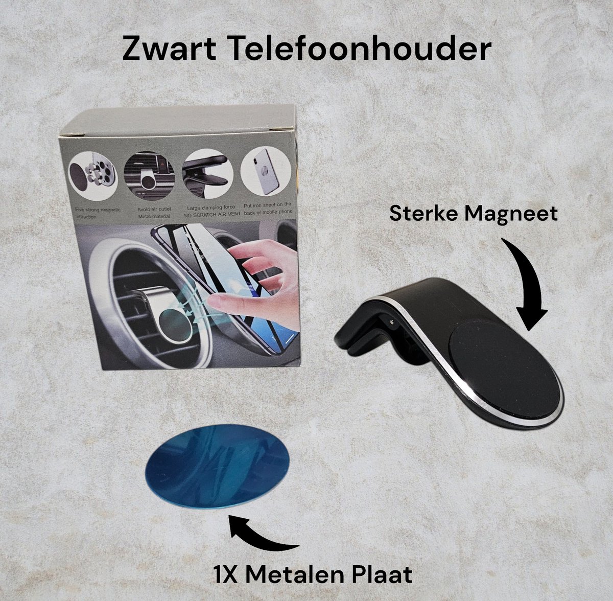 Magnetische Telefoonhouder Auto - GSM Houder - Mobiele Telefoonhouder