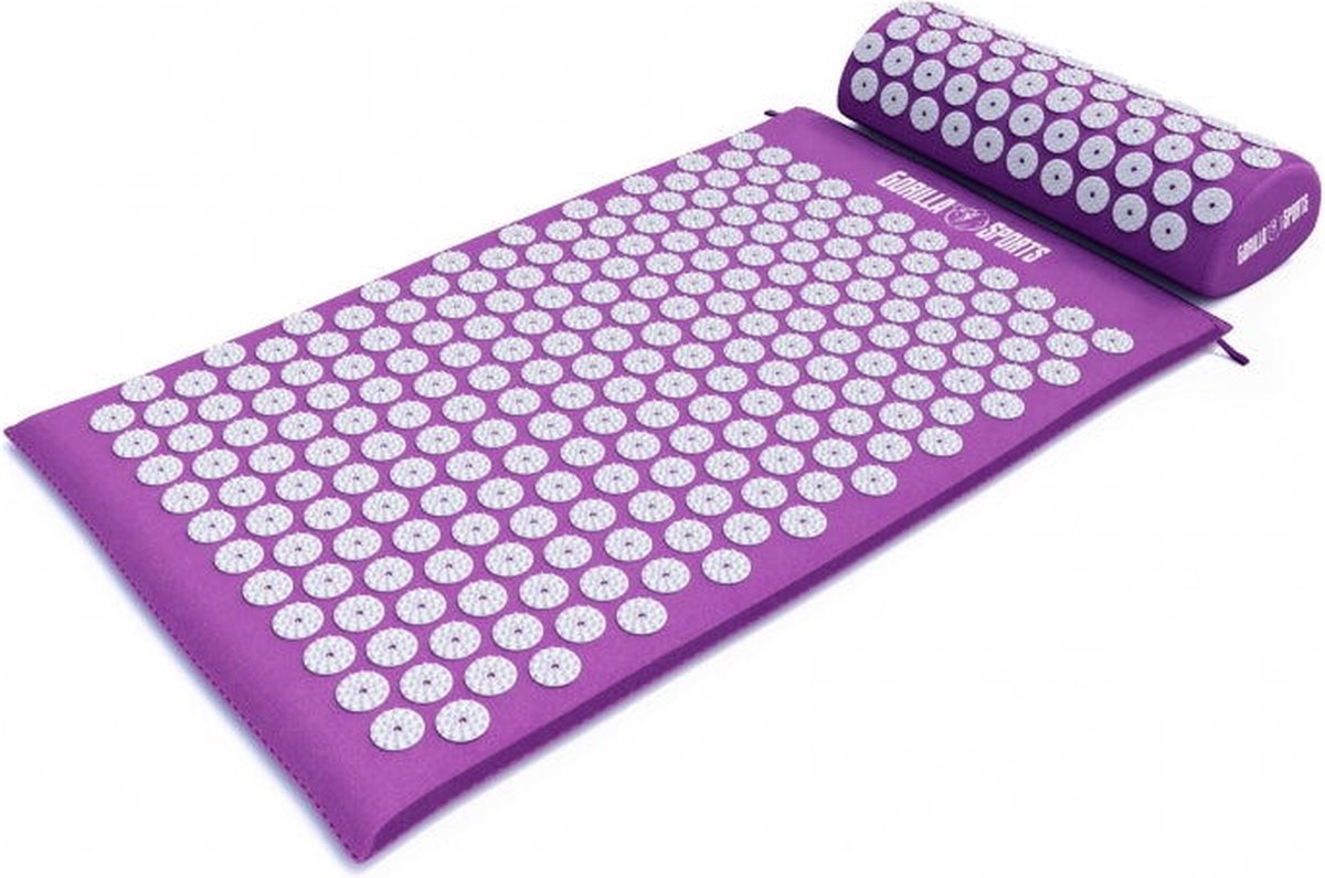 Gorilla Sports Acupressuur mat - Spijkermat - Paars