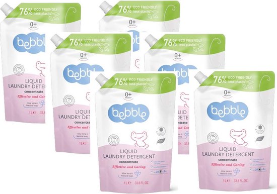 Wasmiddel voor babykleding | Voordeelverpakking | Hypoallergeen, Parfumvrij & Extra Zacht