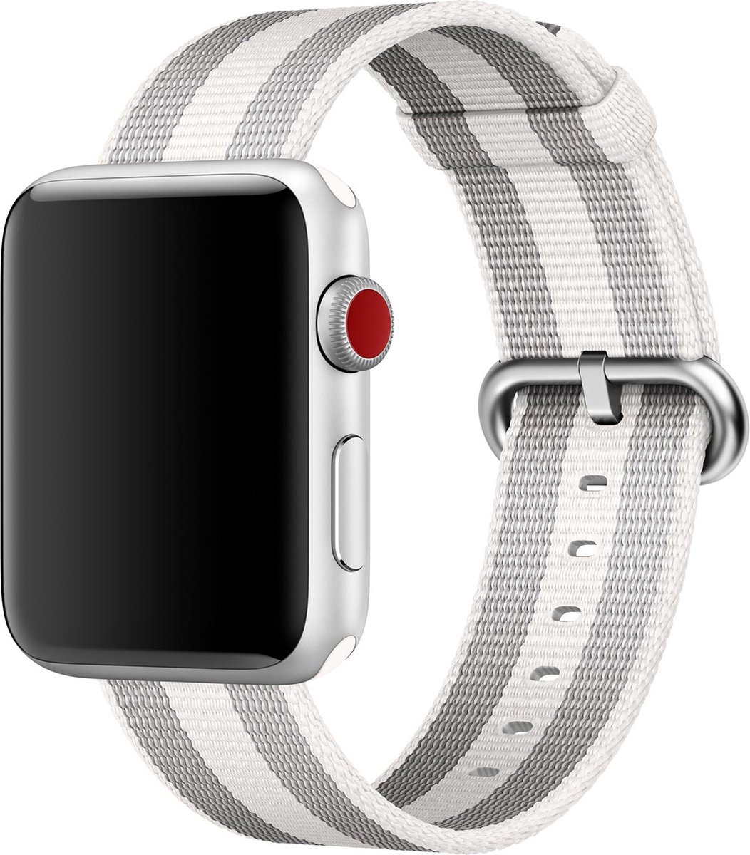 Apple Woven Nylon band voor de Apple Watch | 38/40/41/42 mm - White Pearl