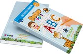DotasToys ABC boek Alfabet oefenboek - Letters en Cijfers Leren Schrijven - 46 Herbruikbare oefenblaadjes incl. Stift en Wisser - Activiteitenboek voor Peuters en Kleuters