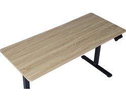 OfficeSense OS50 Zit Sta Bureau Elektrisch 120 x 60 CM - Verstelbaar in hoogte - Licht Eiken Blad