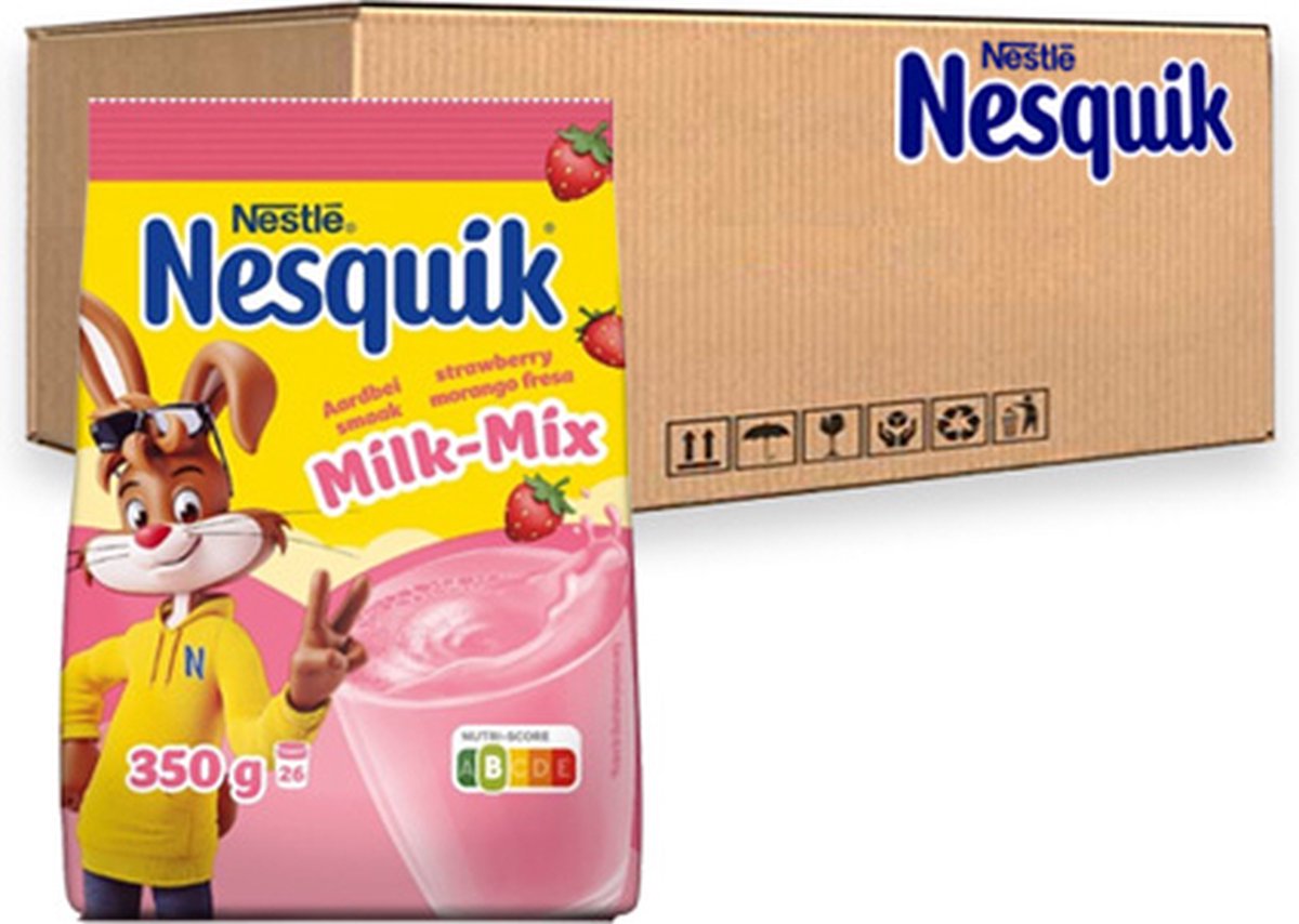 Nesquik - Milk-Mix Aarbei - 14x 350g