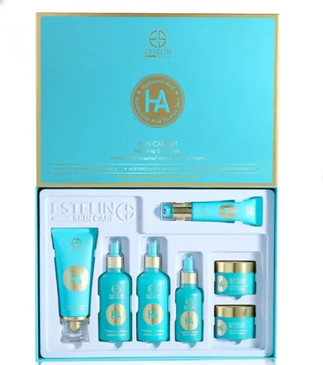Goedkoopste Estelin Skin Care Set Hyaluronic Acid Hydrating & Vitalizing 7 Piece Set