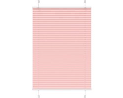 vidaXL - Plissé - rolgordijn - 85x150 - cm - stofbreedte - 84,4 - cm - polyester - roze