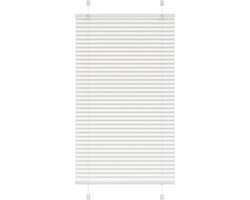 vidaXL - Plissé - rolgordijn - 75x150 - cm - stofbreedte - 74,4 - cm - polyester - wit