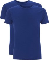 Heren shirts bamboe 2-pack XL Kobaltblauw
