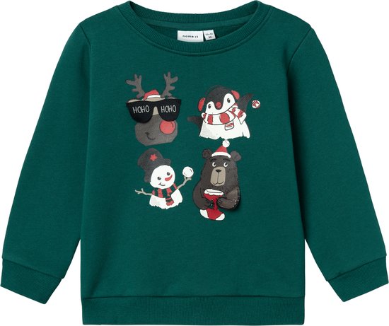 NAME IT NMMRSANTA NREG SWEAT BRU BOX Pull Garçons - Taille 98