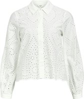 Object Objbitten L/s Re Shirt Dames - Jurken - Wit - Maat 36