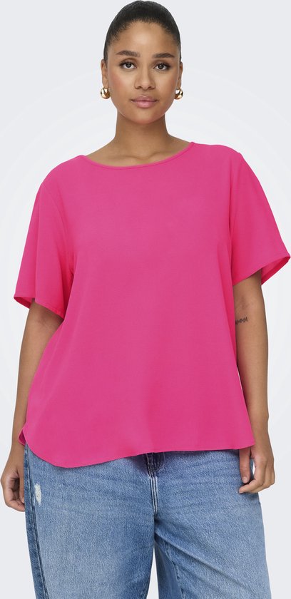 ONLY CARMAKOMA - CARVICA LIFE SS TOP WVN NOOS - Dames - Blouses