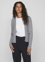 Vila Vest Viril Short L/s Knit Cardigan-noos 14060800 Medium Grey Melange Dames Maat - XS