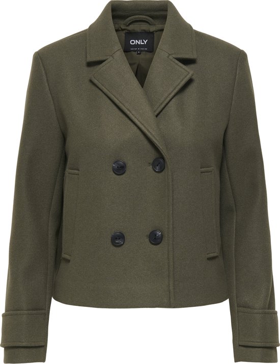 Only Jas Onlfreja Life Short DB Jacket Otw N 15320983 Stone Gray/melange Femme Taille - XS